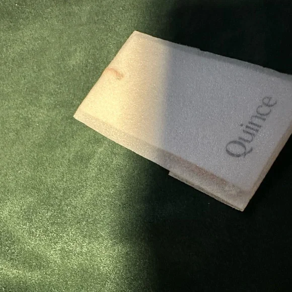 Quince Italian Suede Slouchy Shoulder Bag in Green B269 - Picture 10 of 12